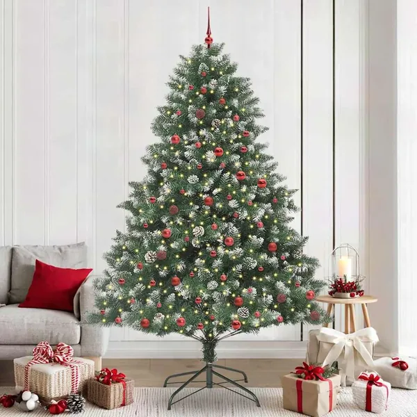 Sapin de Noël artificiel Vert 240 cm PVC, plastique et acier