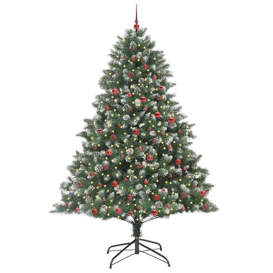 Sapin de Noël artificiel Vert 240 cm PVC, plastique et acier - 3