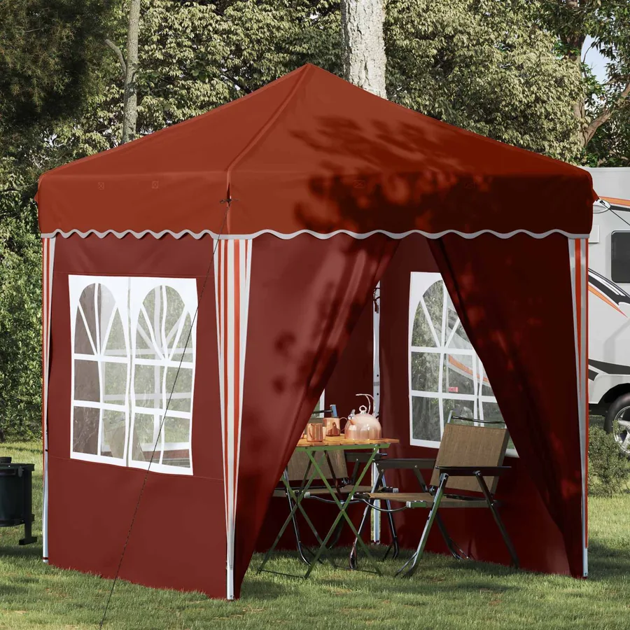 Tente de fête pop-up 195 x 195 x 245 cm Terre cuite