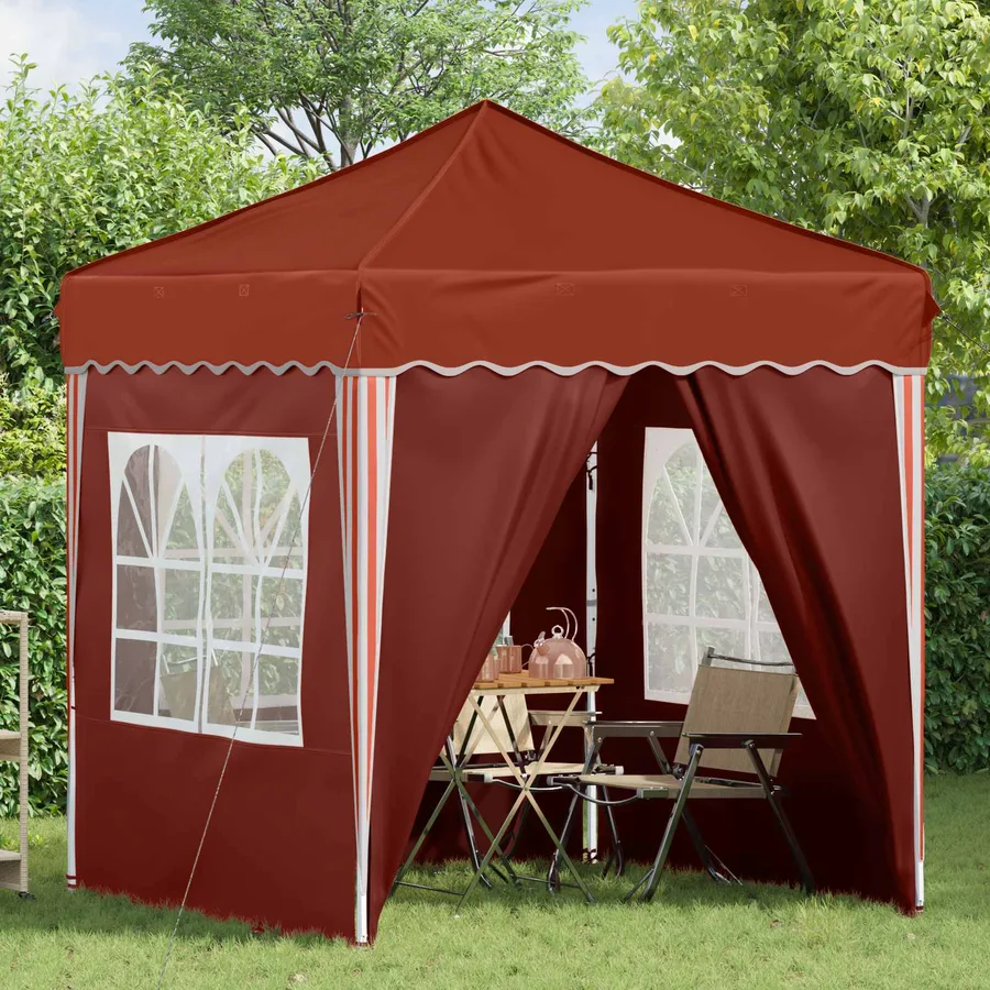 Tente de fête pop-up 195 x 195 x 245 cm Terre cuite - 3