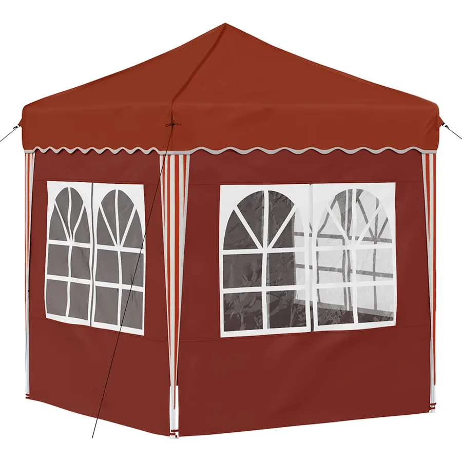 Tente de fête pop-up 195 x 195 x 245 cm Terre cuite - 9