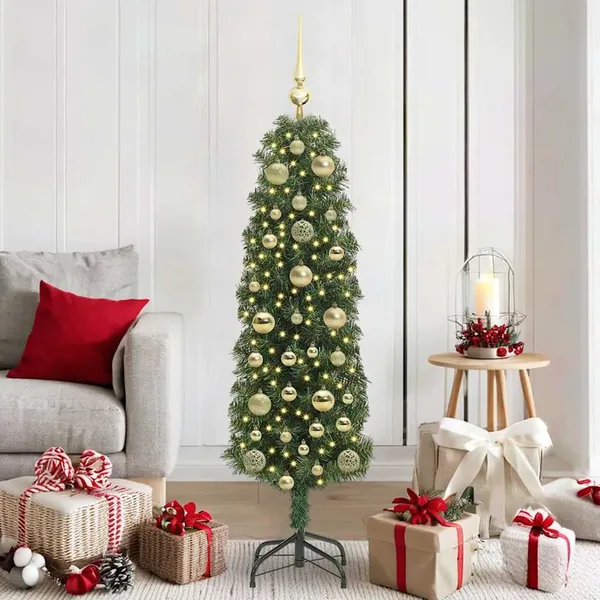 Sapin de Noël artificiel Vert 150 cm PVC et acier et plastique