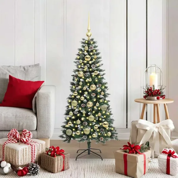 Sapin de Noël artificiel Vert 120 cm PVC, plastique et acier