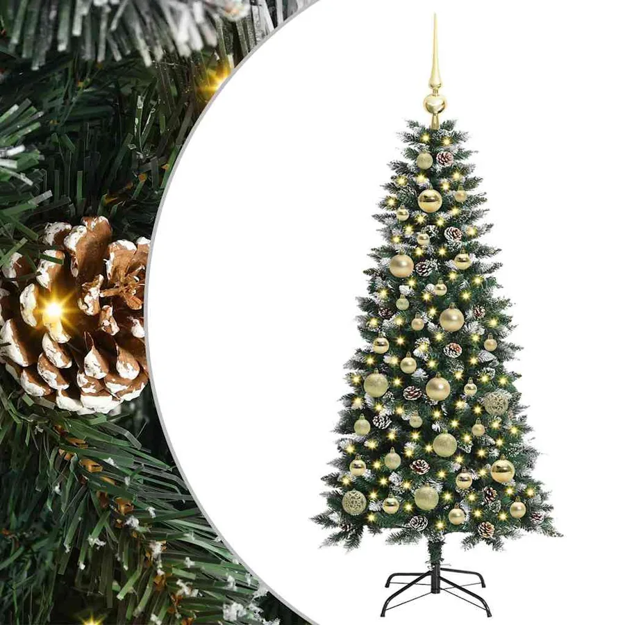Sapin de Noël artificiel Vert 120 cm PVC, plastique et acier - 2