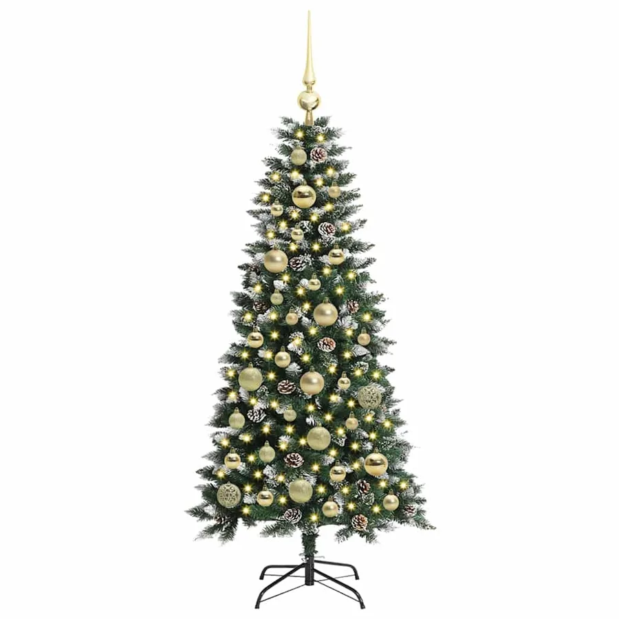Sapin de Noël artificiel Vert 120 cm PVC, plastique et acier - 3