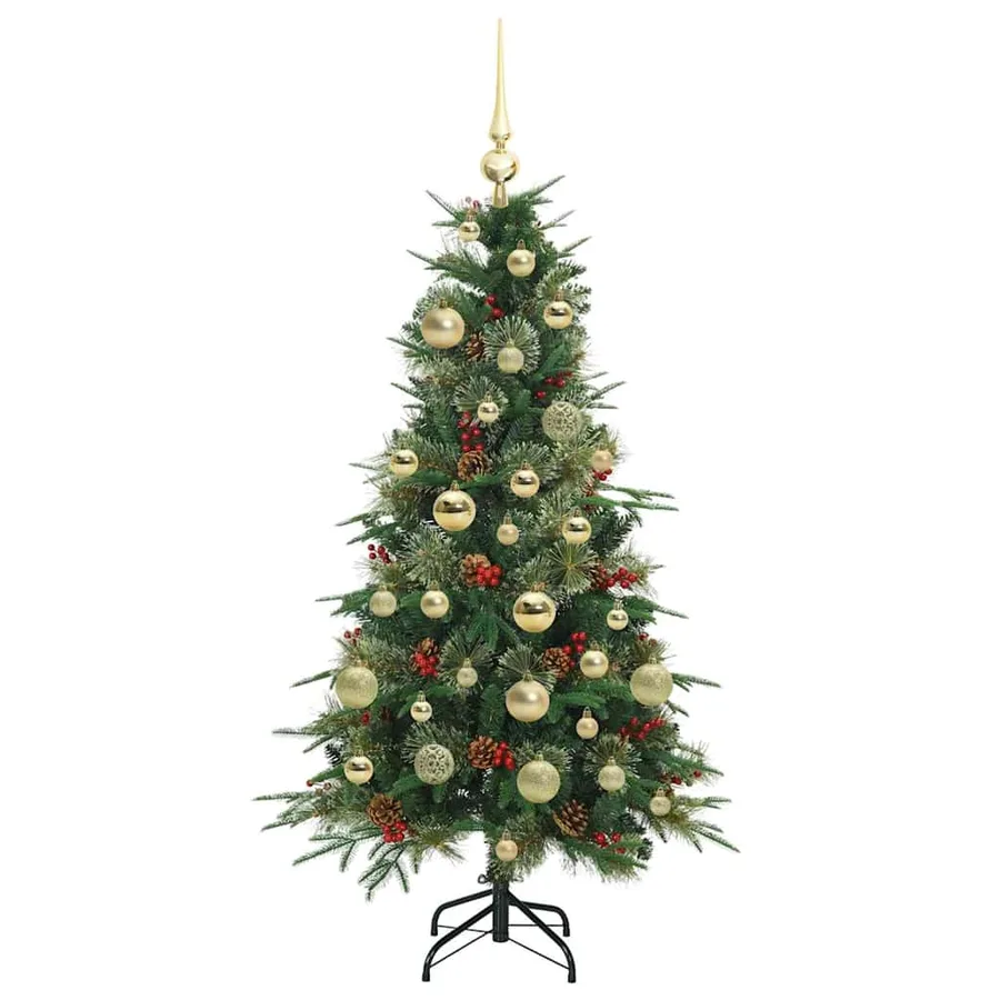 Sapin de Noël Artificiel à Branches Articulées Vert 120 cm - 4