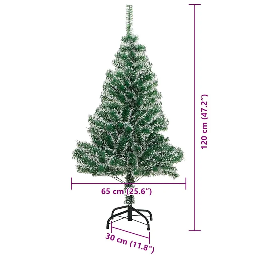 Arbre de Noël artificiel floconné de neige avec lumière LED - 15