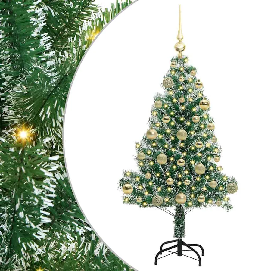 Arbre de Noël artificiel floconné de neige avec lumière LED - 2