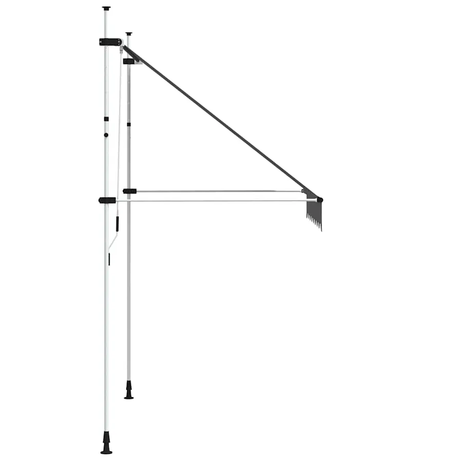 Auvent manuel rétractable 200 cm Anthracite - 4