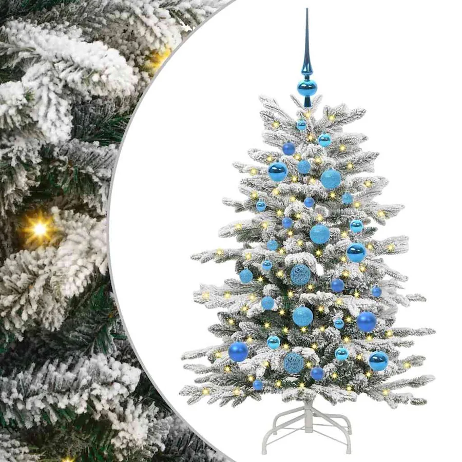 Sapin de Noël Artificiel à Branches Articulées Blanc 120 cm - 2