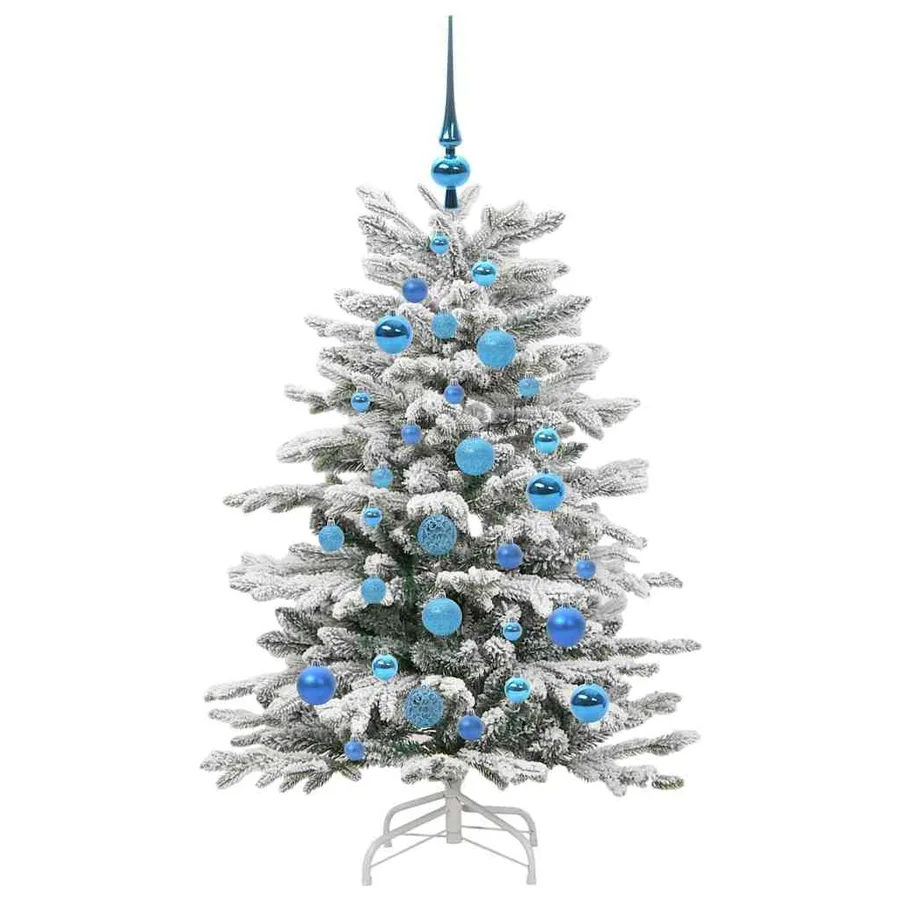 Sapin de Noël Artificiel à Branches Articulées Blanc 120 cm - 4