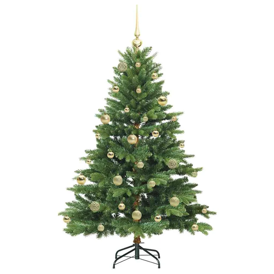 Sapin de Noël artificiel avec 150 LED Vert 150 cm PE et PVC - 4