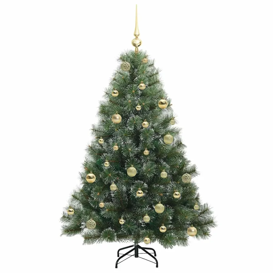 Sapin de Noël artificiel avec 150 LED Vert 150 cm PE et PVC - 4