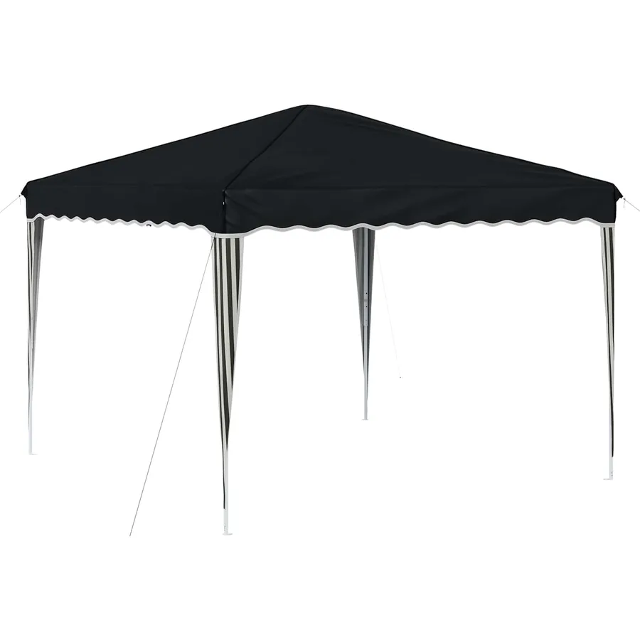 Tente de fête pop-up 288 x 288 x 245 cm Anthracite Tissu Oxford - 2