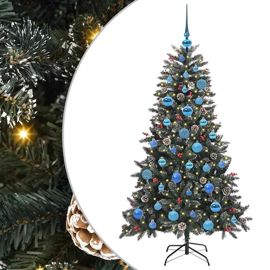 Sapin de Noël artificiel Vert 150 cm PVC, plastique et acier - 2