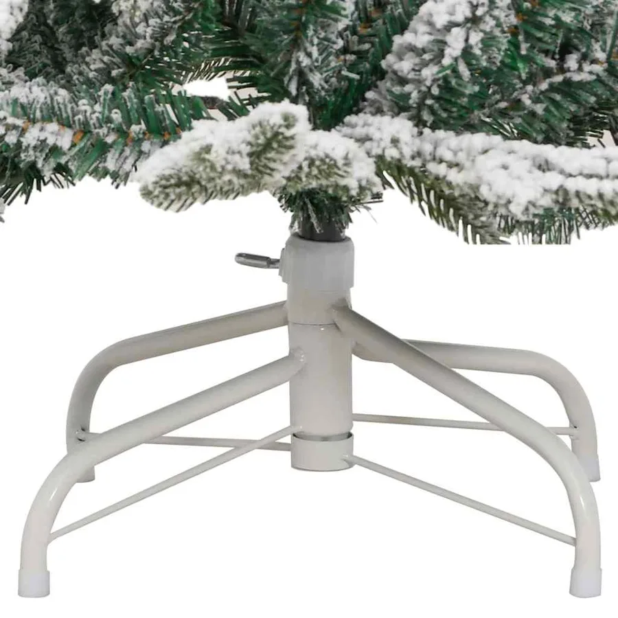 Sapin de Noël Artificiel à Branches Articulées Blanc 150 cm - 12