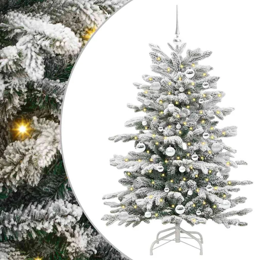 Sapin de Noël Artificiel à Branches Articulées Blanc 150 cm - 2