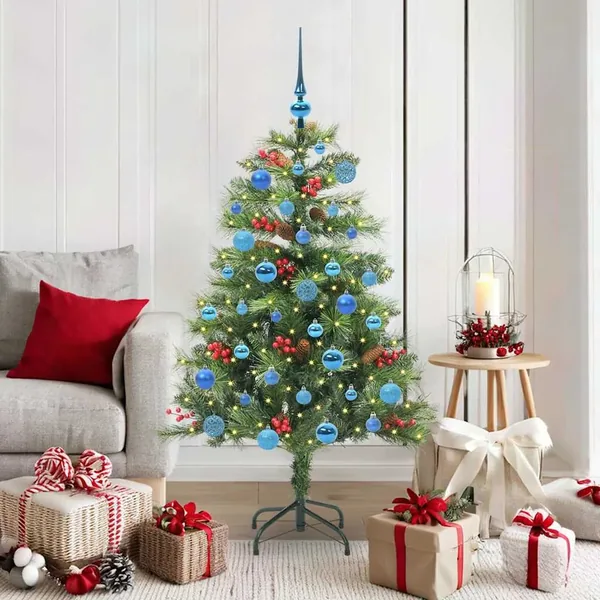 Sapin de Noël artificiel Vert 150 cm PVC et métal