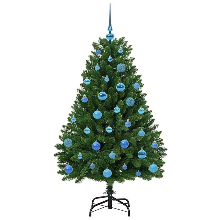 Sapin de Noël artificiel avec 150 LED Vert 150 cm PVC et métal - 4