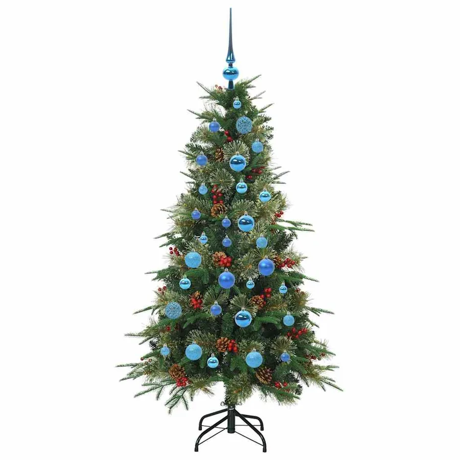 Sapin de Noël Artificiel à Branches Articulées Vert 150 cm - 4