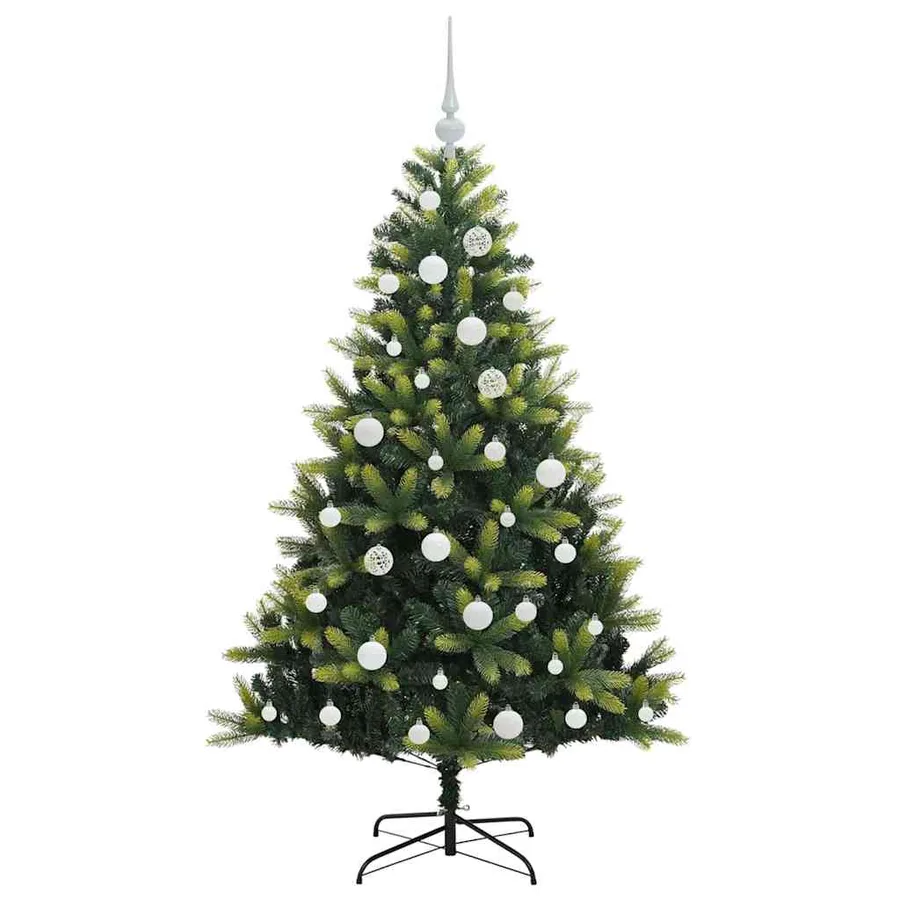 Arbre de Noël artificiel à charnières 150 LED Vert 150 cm - 4