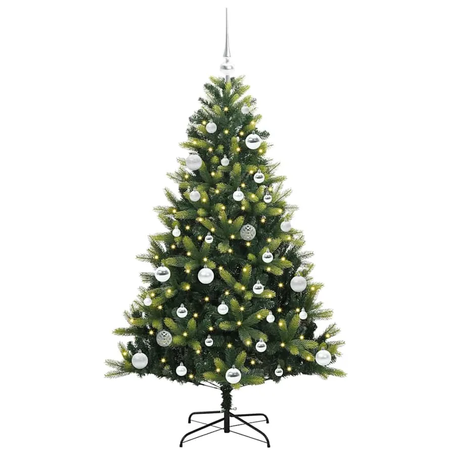 Arbre de Noël artificiel à charnières 150 LED Vert 150 cm - 3