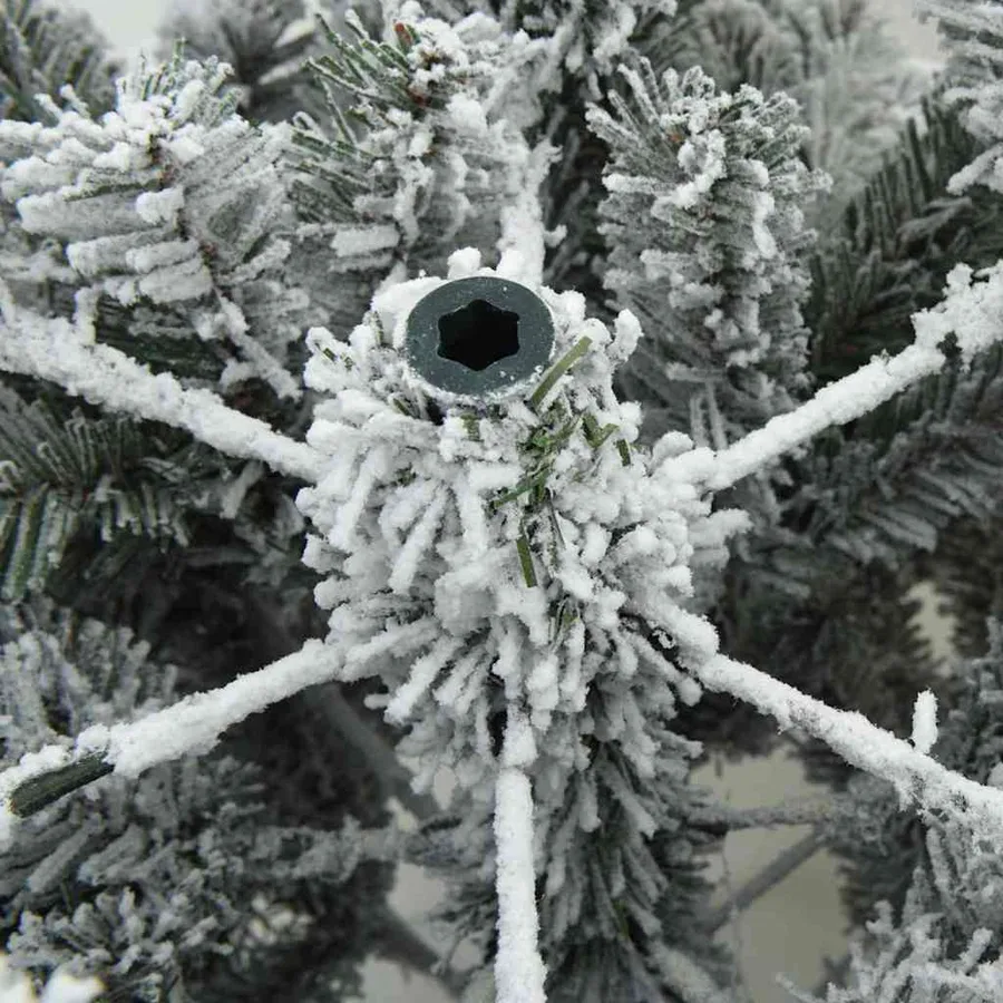 Sapin de Noël artificiel avec 150 LED Blanc 150 cm PE et PVC - 14