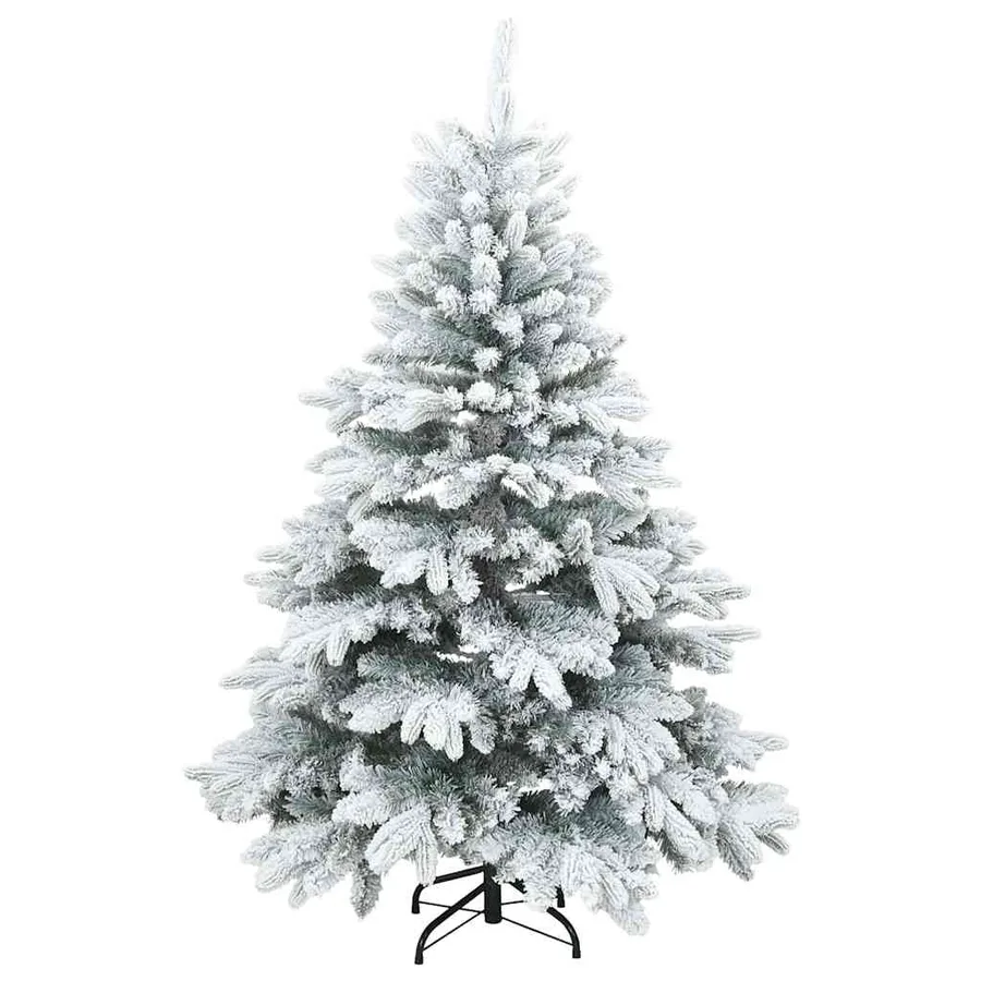 Sapin de Noël artificiel avec 150 LED Blanc 150 cm PE et PVC - 5