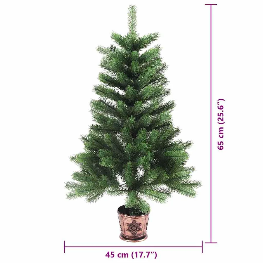 Sapin de Noël avec 150 LED avec support Vert 65 cm PE - 14