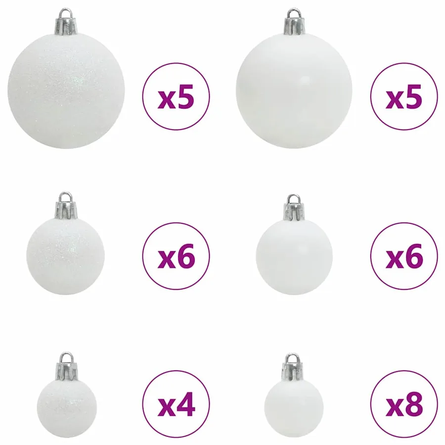 Sapin de Noël avec 150 LED avec support Vert 65 cm PE - 7