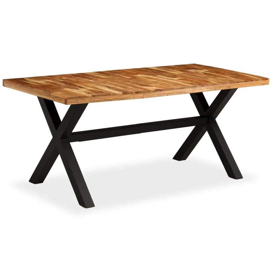 Table à manger Bois d'acacia massif et manguier 180x90x76 cm - 11
