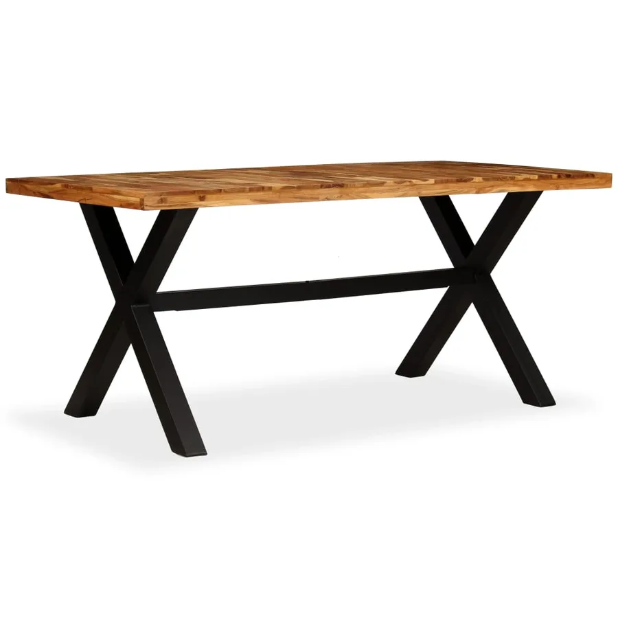 Table à manger Bois d'acacia massif et manguier 180x90x76 cm - 2