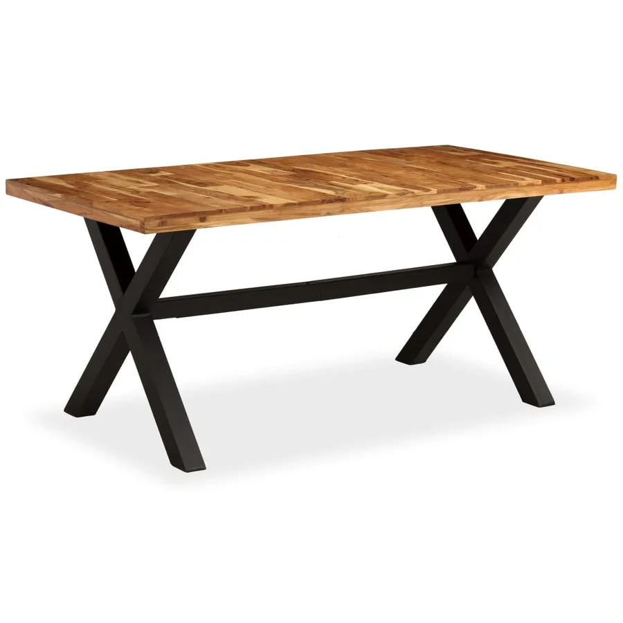 Table à manger Bois d'acacia massif et manguier 180x90x76 cm - 8