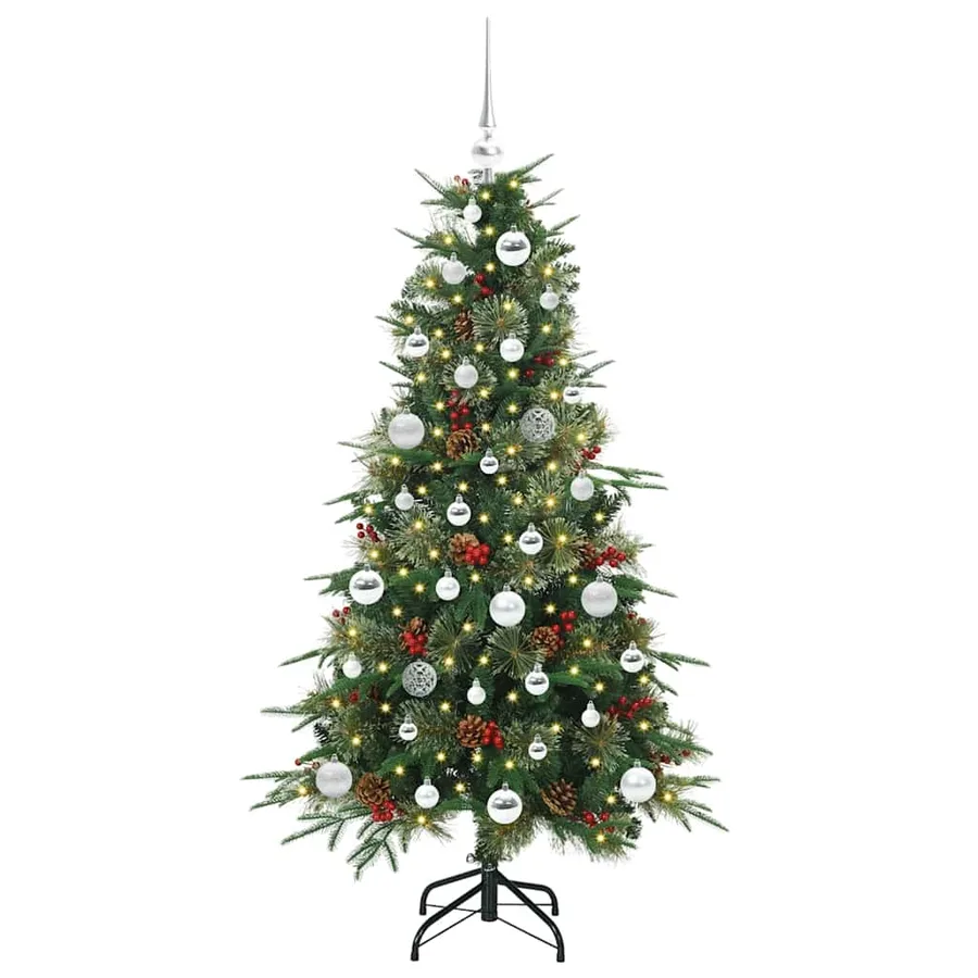 Sapin de Noël Artificiel à Branches Articulées Vert 150 cm - 3