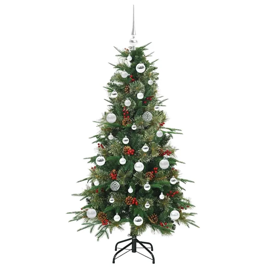 Sapin de Noël Artificiel à Branches Articulées Vert 150 cm - 4