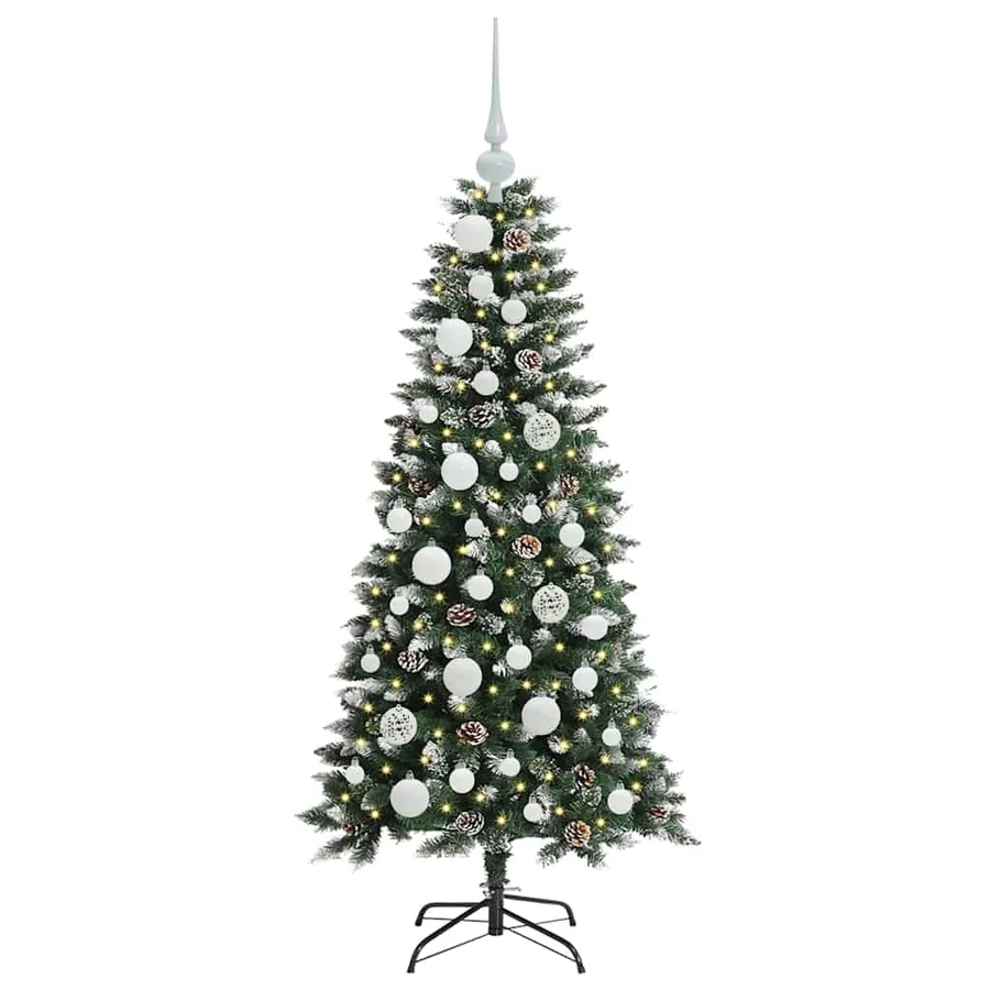 Sapin de Noël artificiel Vert 120 cm PVC, plastique et acier - 3