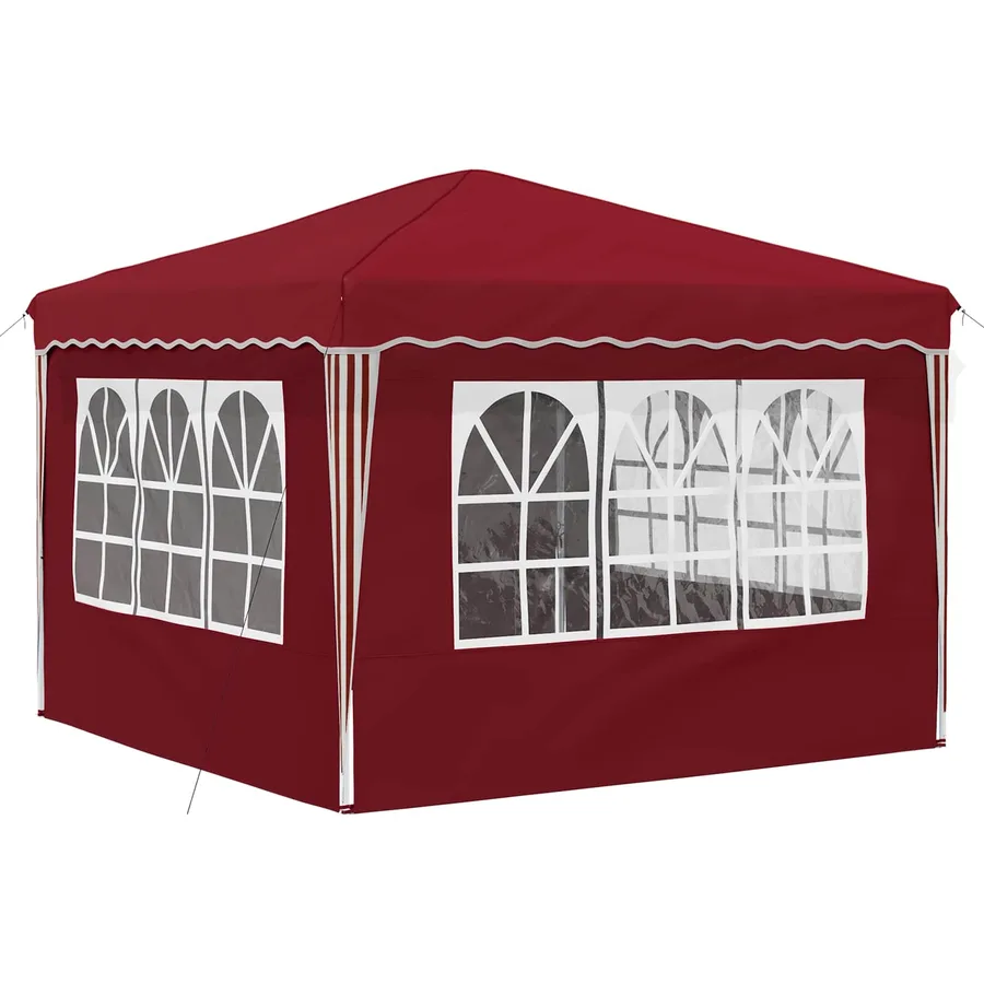 Tente de fête pop-up 288 x 288 x 245 cm Bordeaux Tissu Oxford - 9