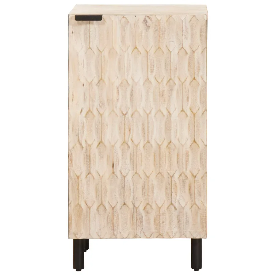 Buffet avec stockage Finition Lavage Blanc 40 x 33 x 75 cm - 3