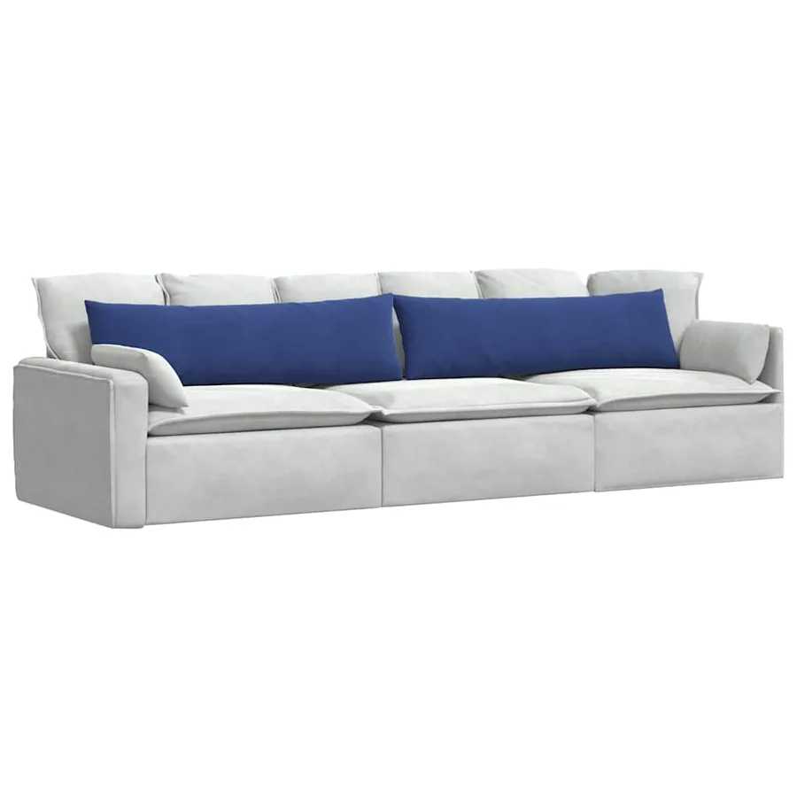 Coussins de canapé 2 pcs Bleu police 145 x 40 cm - 3