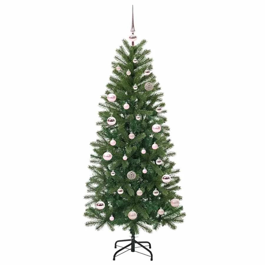 Sapin de Noël artificiel avec 150 LED Vert 150 cm PE et PVC - 3
