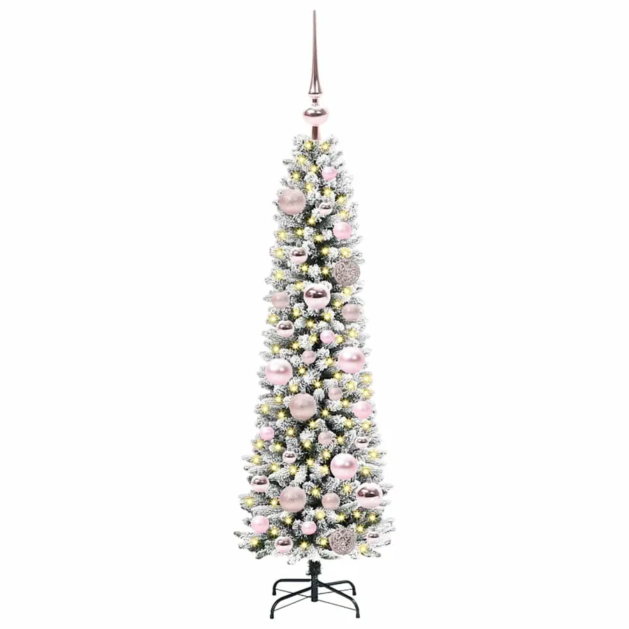 Sapin de Noël artificiel Blanc 120 cm PVC, métal et plastique - 3