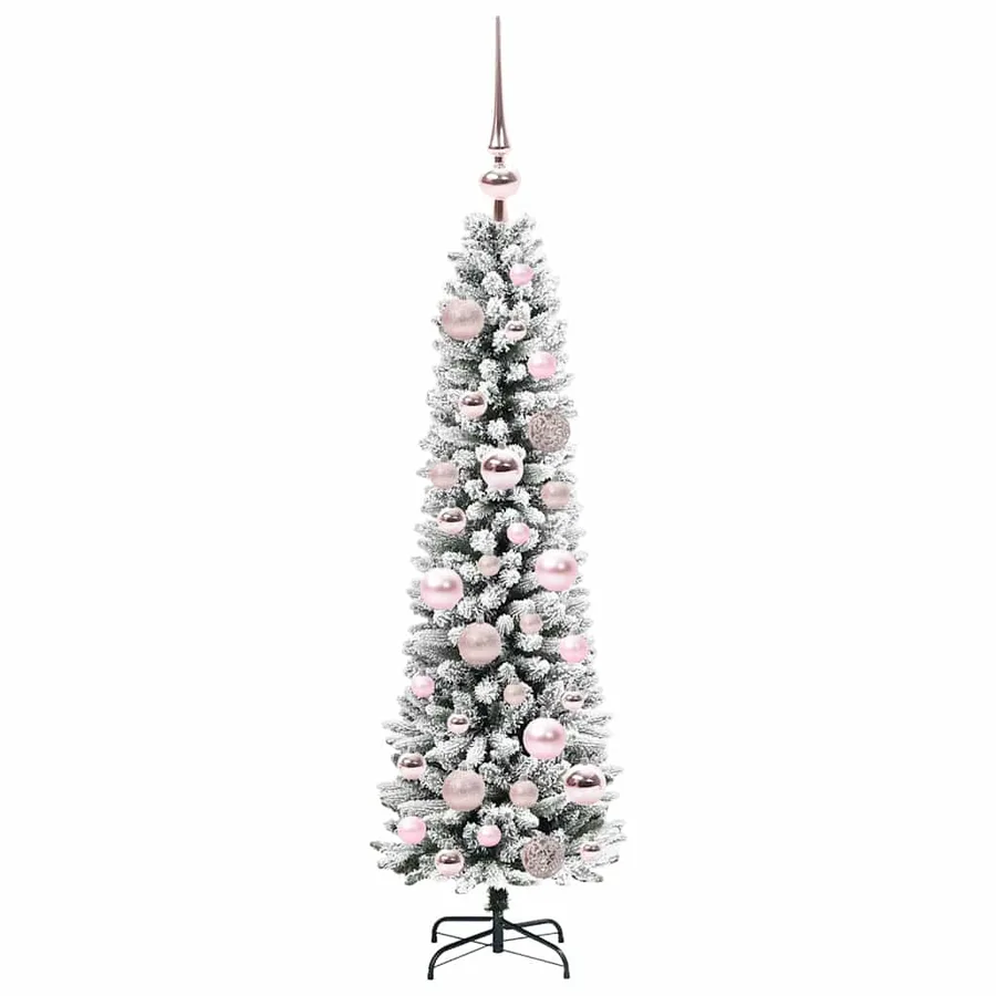 Sapin de Noël artificiel Blanc 120 cm PVC, métal et plastique - 4
