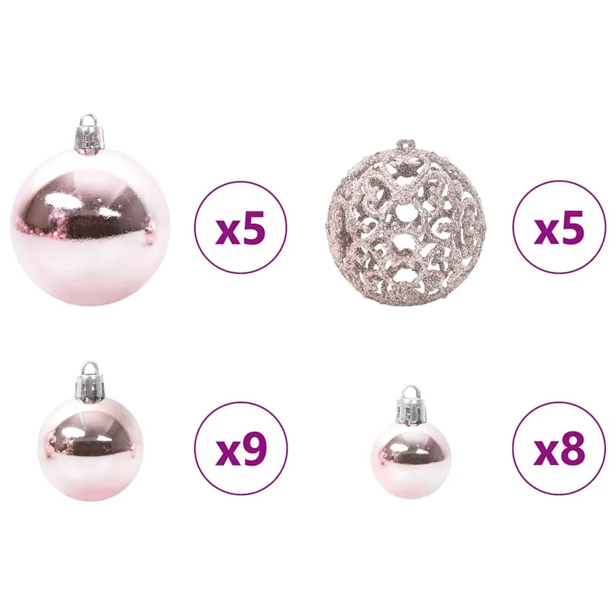 Sapin de Noël avec 150 LED avec support Argent 150 cm PET - 7