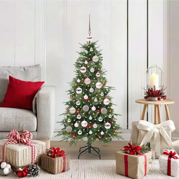 Sapin de Noël Artificiel à Branches Articulées Vert 120 cm