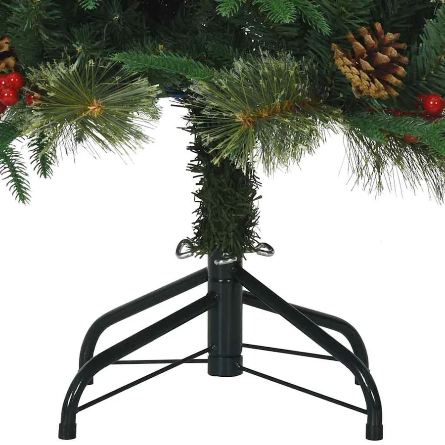 Sapin de Noël Artificiel à Branches Articulées Vert 120 cm - 12