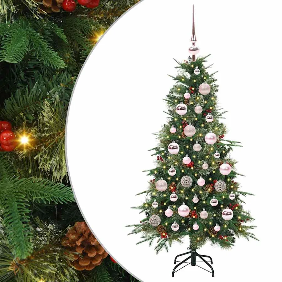 Sapin de Noël Artificiel à Branches Articulées Vert 120 cm - 2