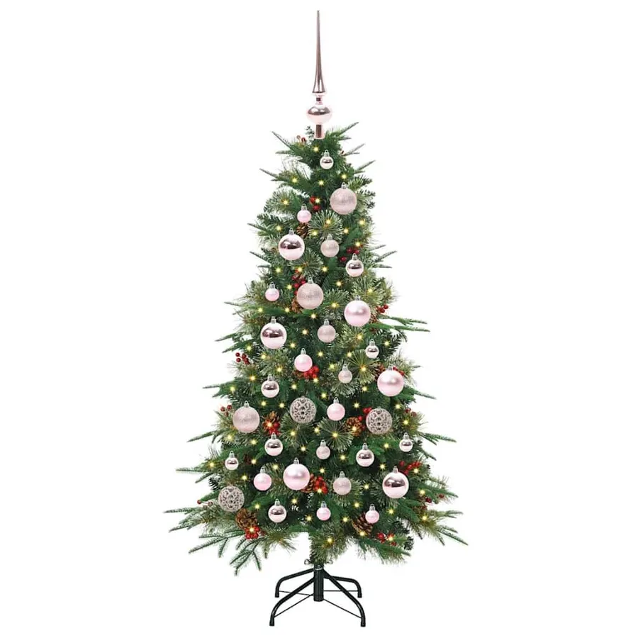Sapin de Noël Artificiel à Branches Articulées Vert 120 cm - 3
