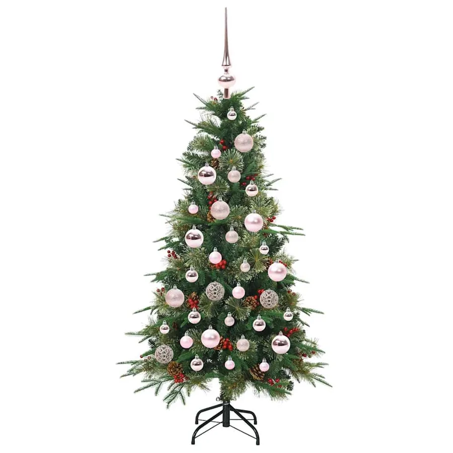Sapin de Noël Artificiel à Branches Articulées Vert 120 cm - 4