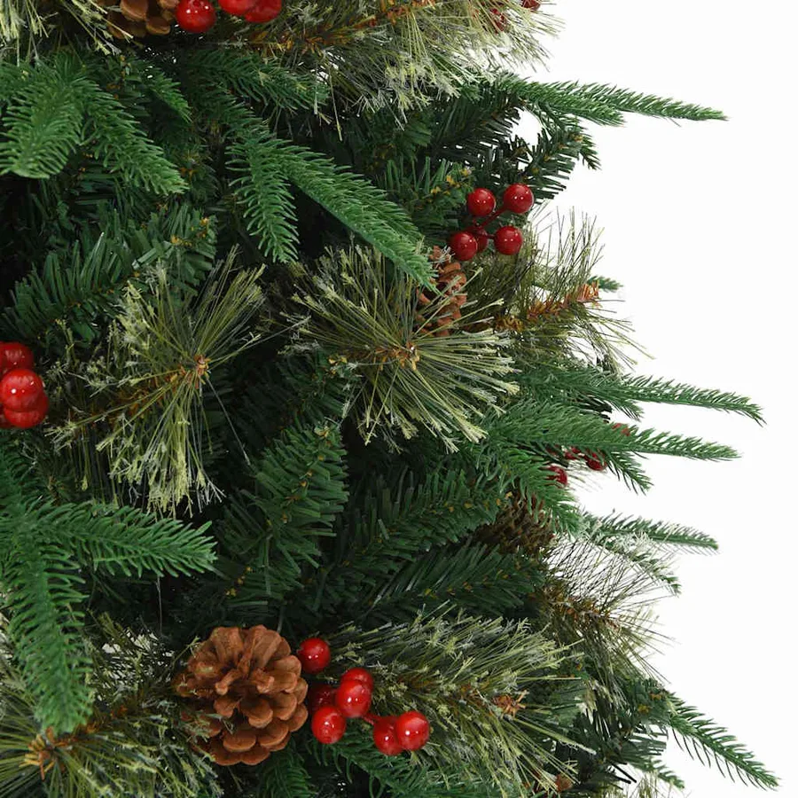 Sapin de Noël Artificiel à Branches Articulées Vert 120 cm - 8