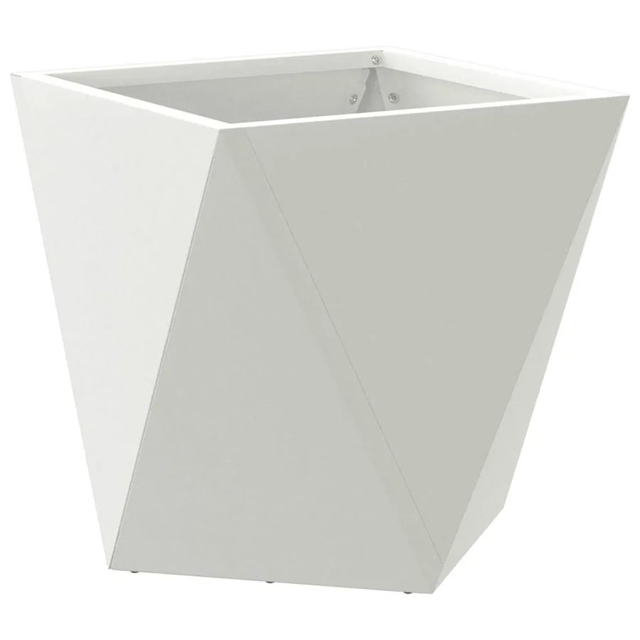 Jardinière Blanc 30 x 30 x 30 cm Acier - 2
